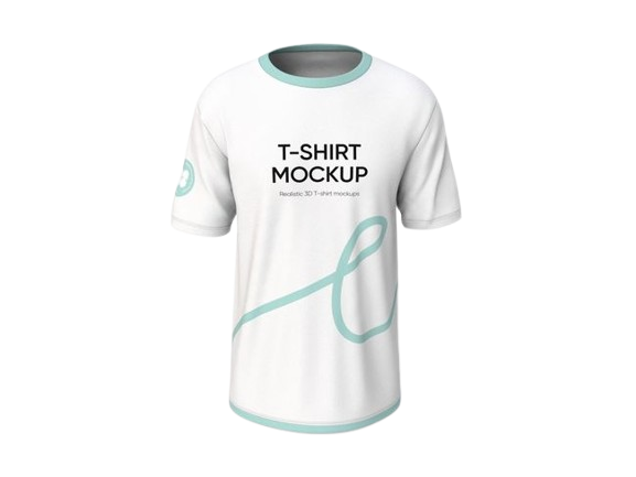 Custom Round Neck White Shirt